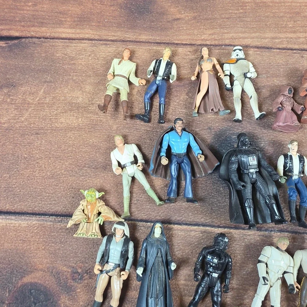 Hasbro Star Wars Action Figure Lot 40+ Pc Multicolor Good Vintage Modern Mix